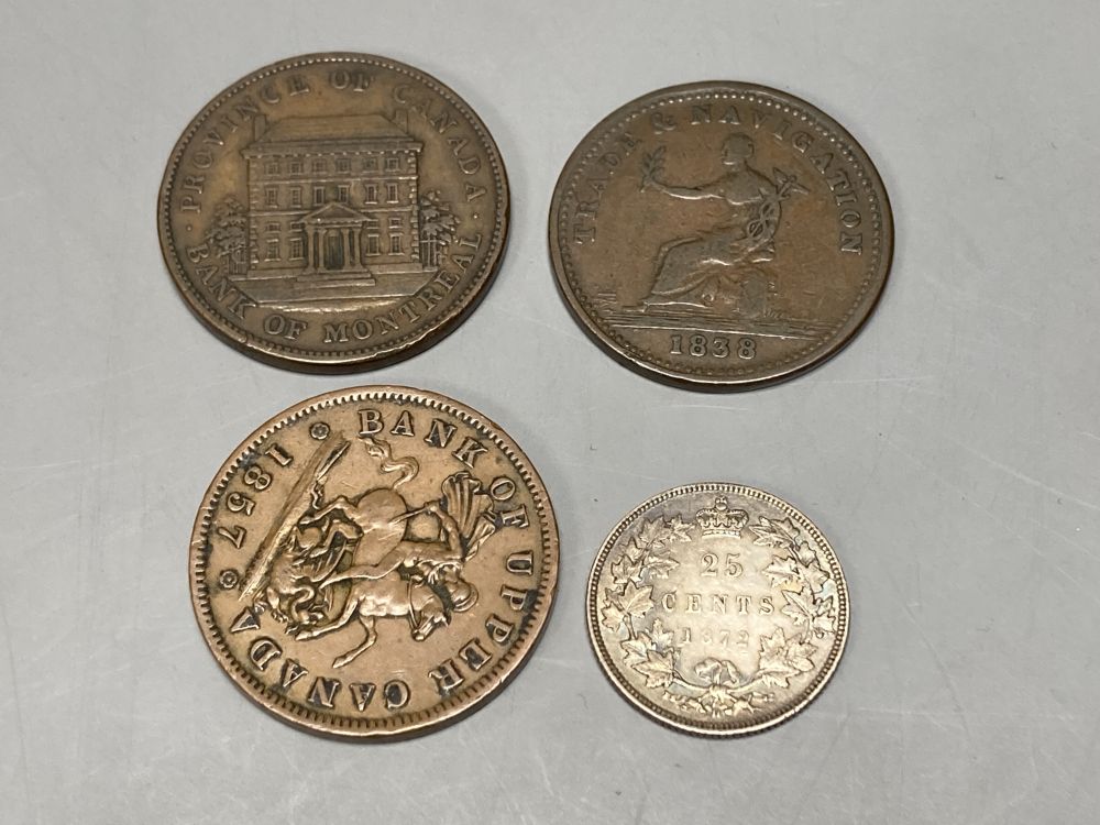 Canada, 19th century coins and tokens,